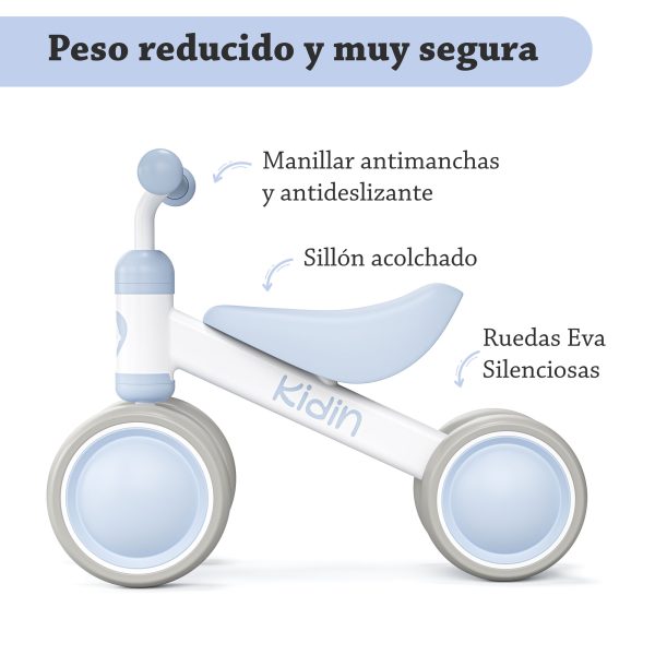 Kidin Blue - Bicicleta de 12 a 24 Meses - Imagen 3