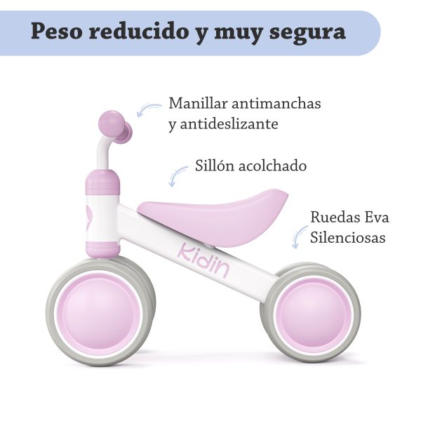 Kidin Green - Bicicleta de 12 a 24 Meses - Imagen 3